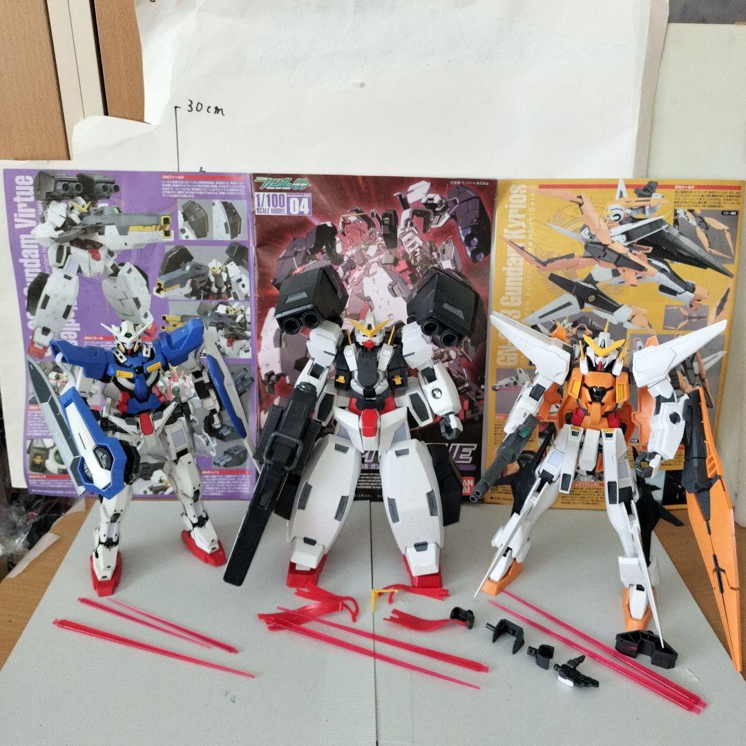 1/100 ガンプラ ガンダム ヴァーチェ ナドレ エクシア キュリオス 完成