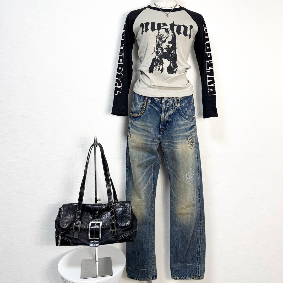 y2k❤️00s HYSTERIC GLAMOUR ガール ロゴ ラグランロンT - メルカリ