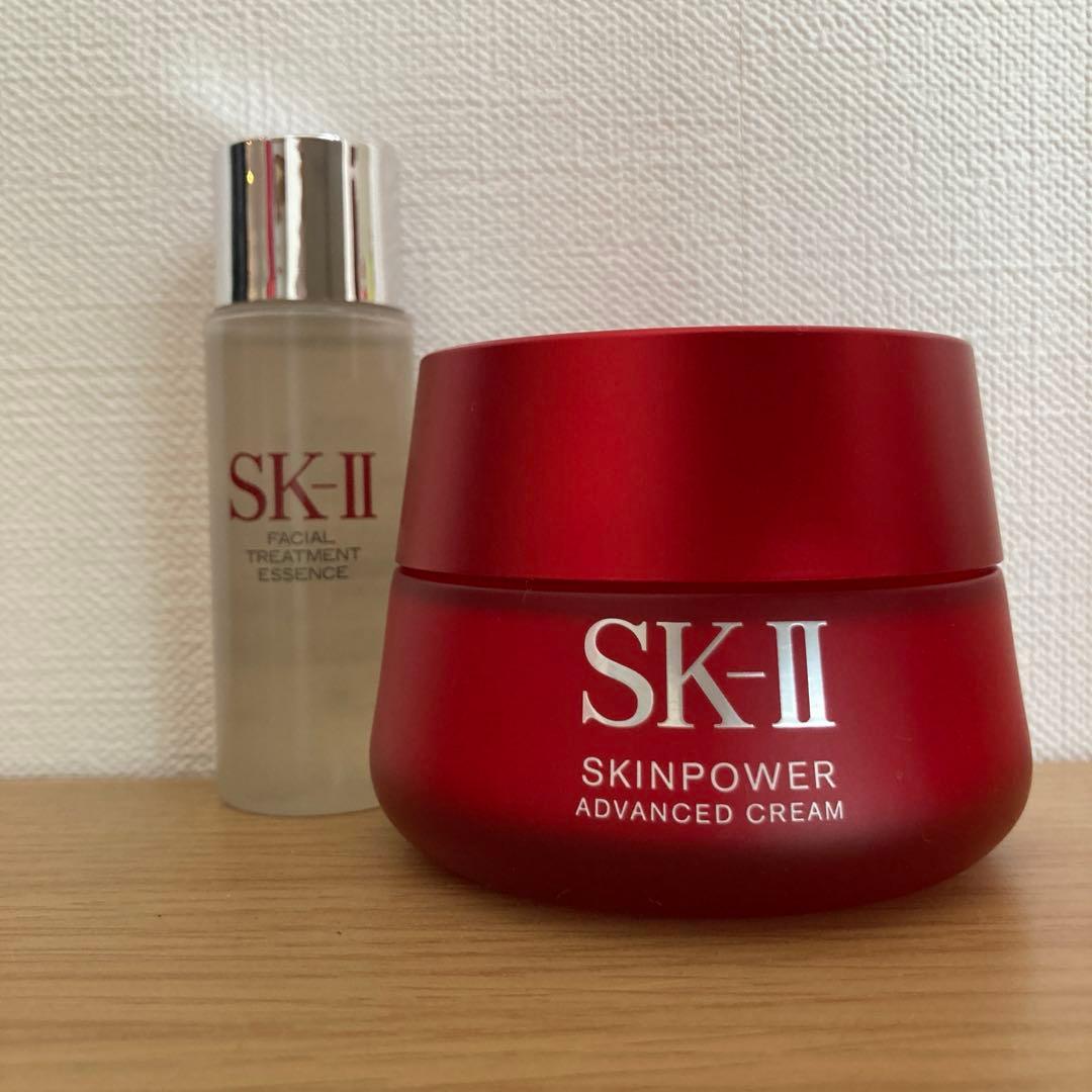 SK-Ⅱスキンパワーアドバンストクリーム　美容クリーム80g オマケ化粧水