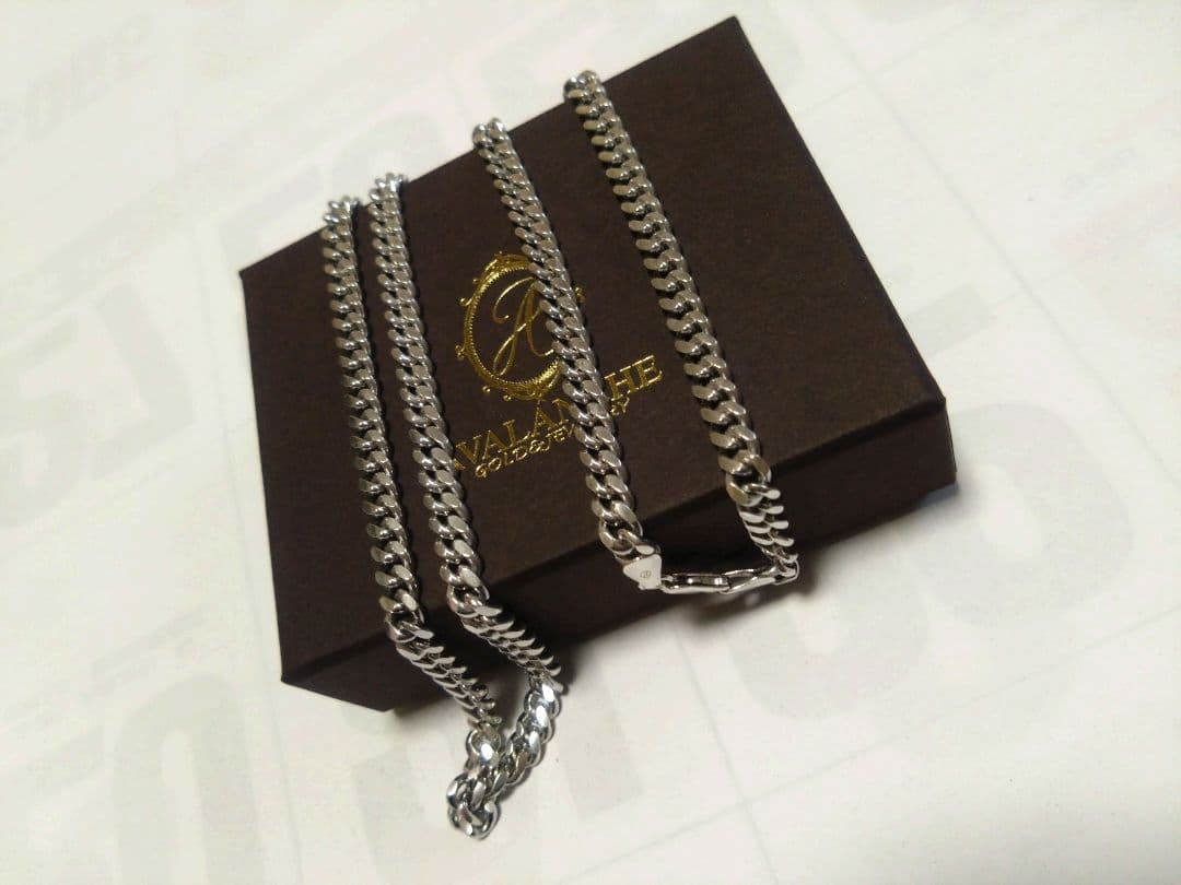 AVALANCHE シルバー925 マイアミキューバンチェーンネックレス