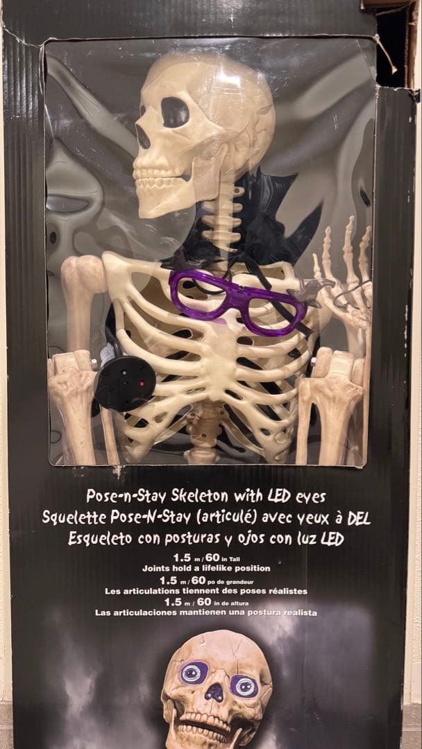 コストコ ガイコツ スケルトン ハロウィン 目が光る - メルカリ