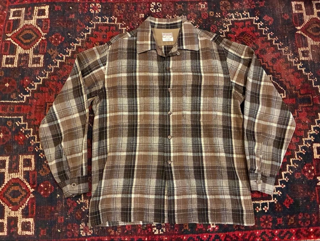 50s McGREGOR ウールシャツ ネルシャツ ヴィンテージシャツ USA製