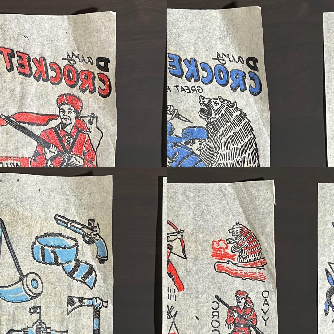 50s ビンテージ アイロンプリント 転写紙 デイビークロケット