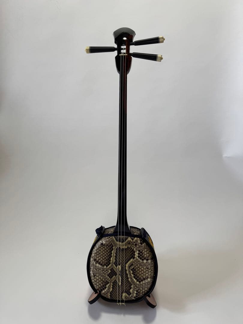 三線 蛇皮 真壁型 岸本尚登 ハードケースセット