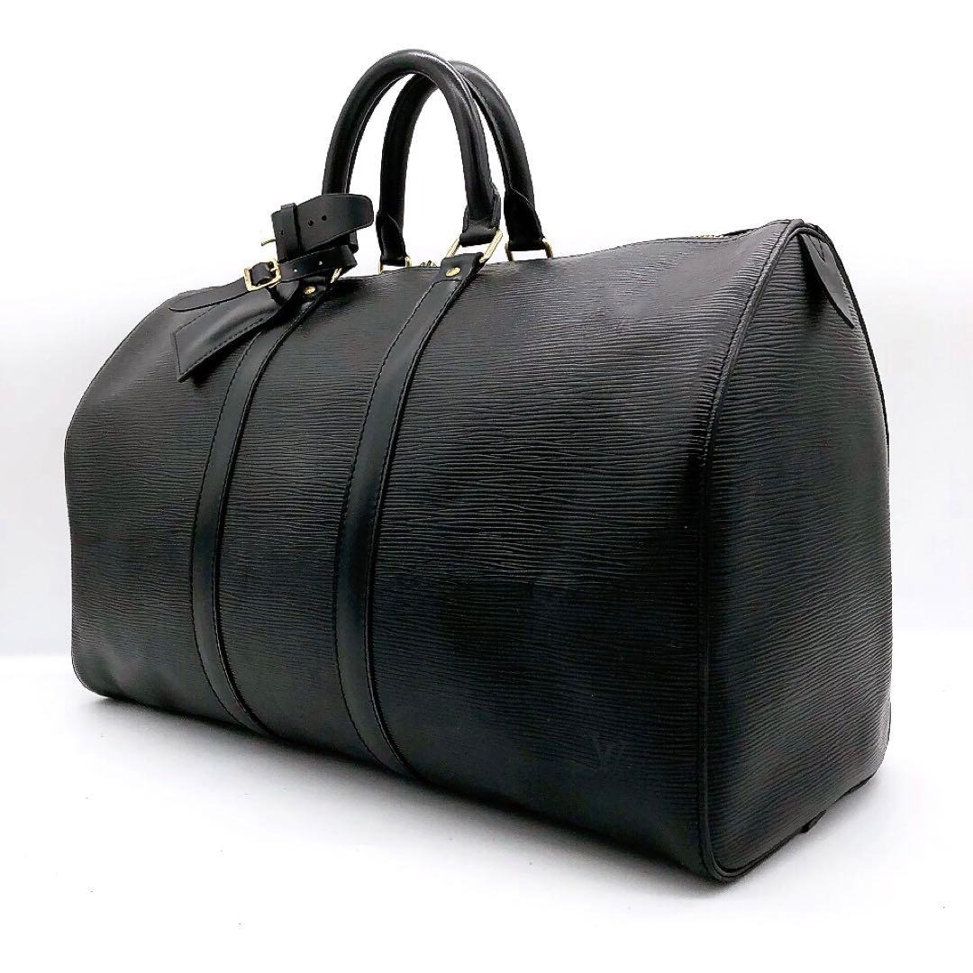 【LOUIS VUITTON】キーポル45 ボストンバッグ　エピ　ブラック