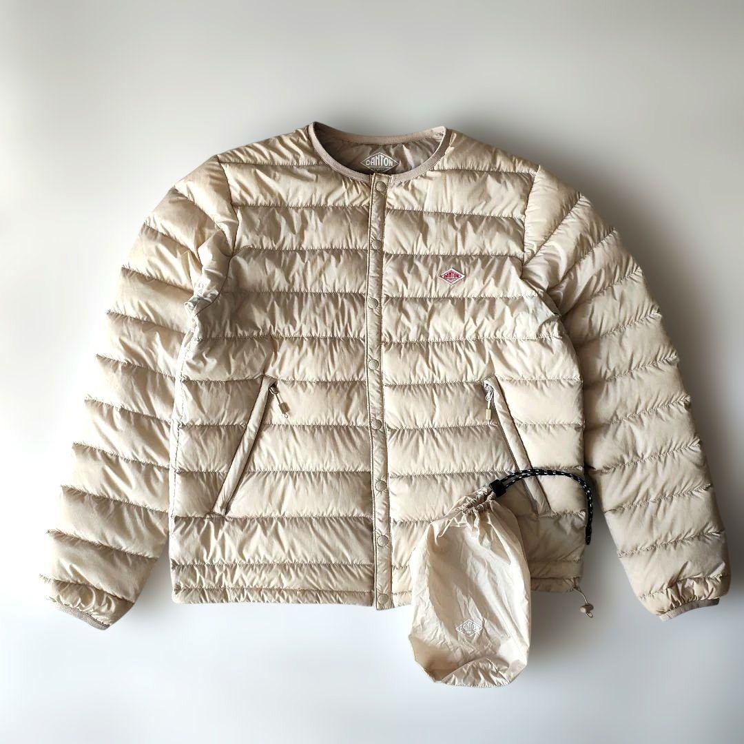 ダントン　インナーダウン　ジャケット　36　オイスターホワイト