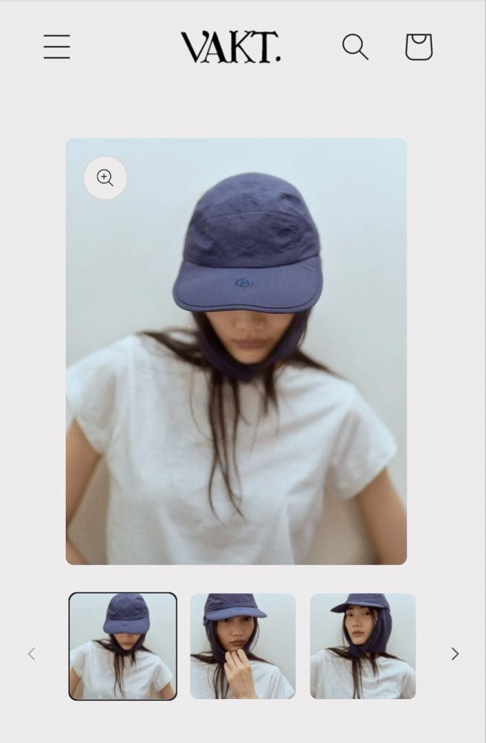 バクト VAKT. HIYOKE ネイビー 新品未使用 百々千晴 帽子 キャップ