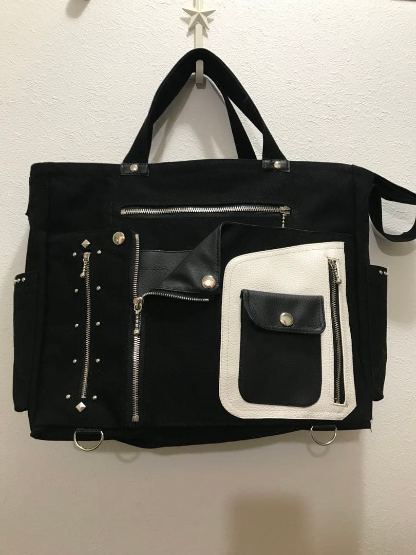 GlyPhS original BIG ライダース トートバッグショルダー