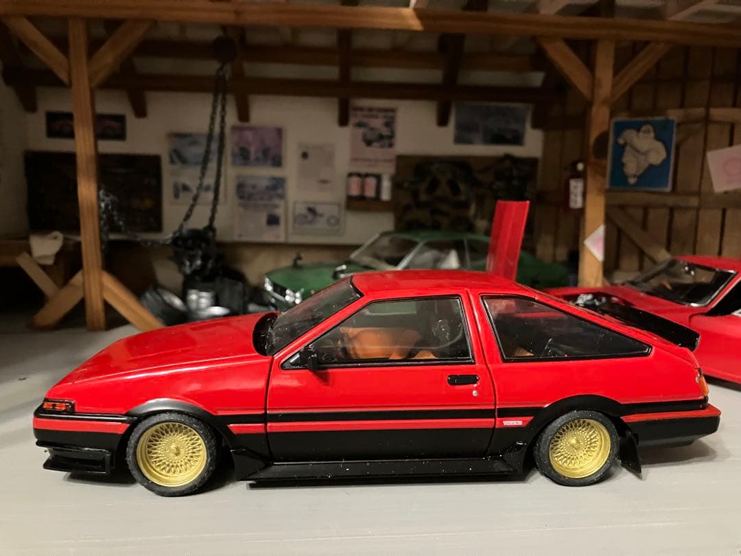 国産名車コレクション 1/24 スプリンター トレノ　スポイラー付き 国産名車プレミアムコレクション：トヨタ・スプリンタートレノ [AE86