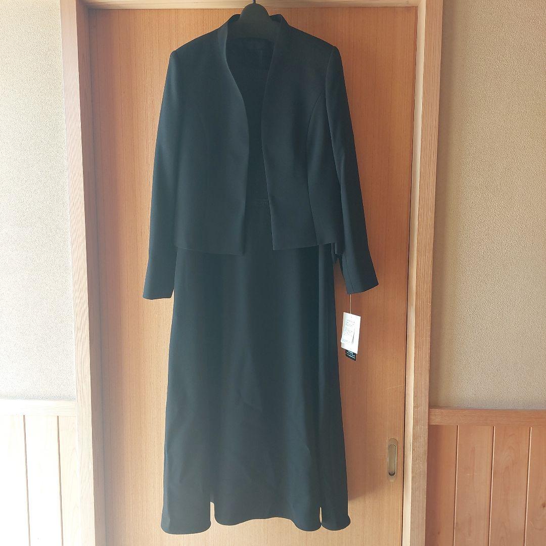 シマウマ　ブラックフォーマル13号ロング丈スカート