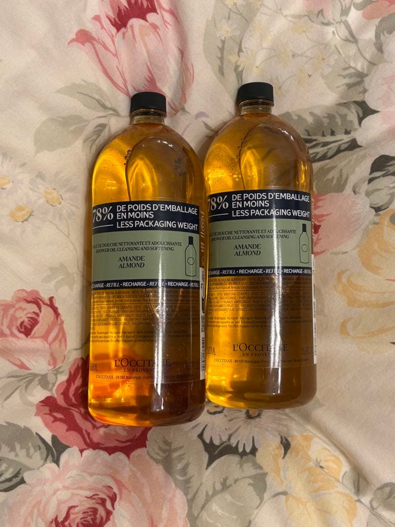 ロクシタン　アーモンドモイスチャライジングシャワーオイル　レフィル　500ml