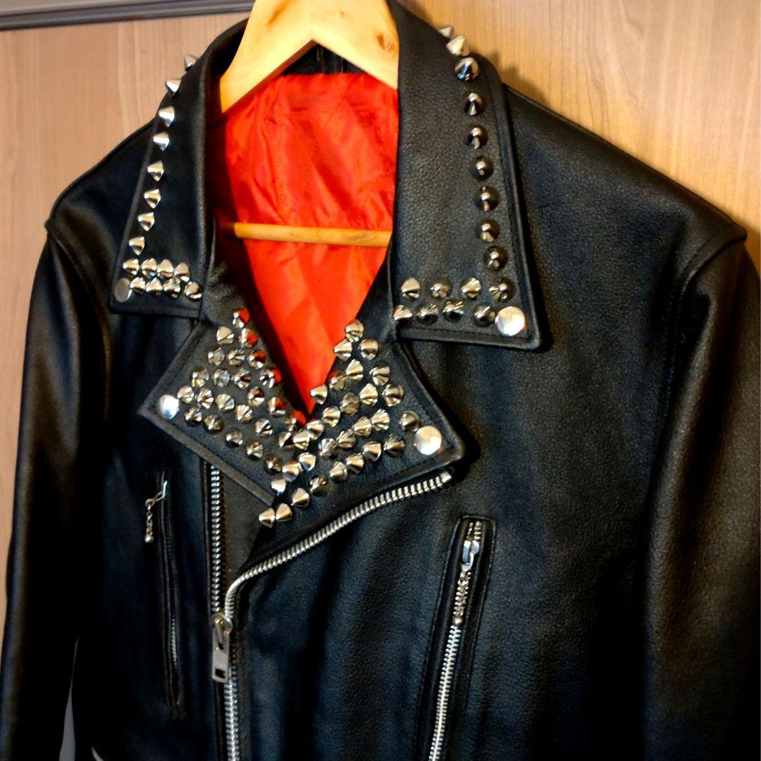 鋲ジャン ロンジャン カスタムライダース ロッカーズ スタッズ ダブル