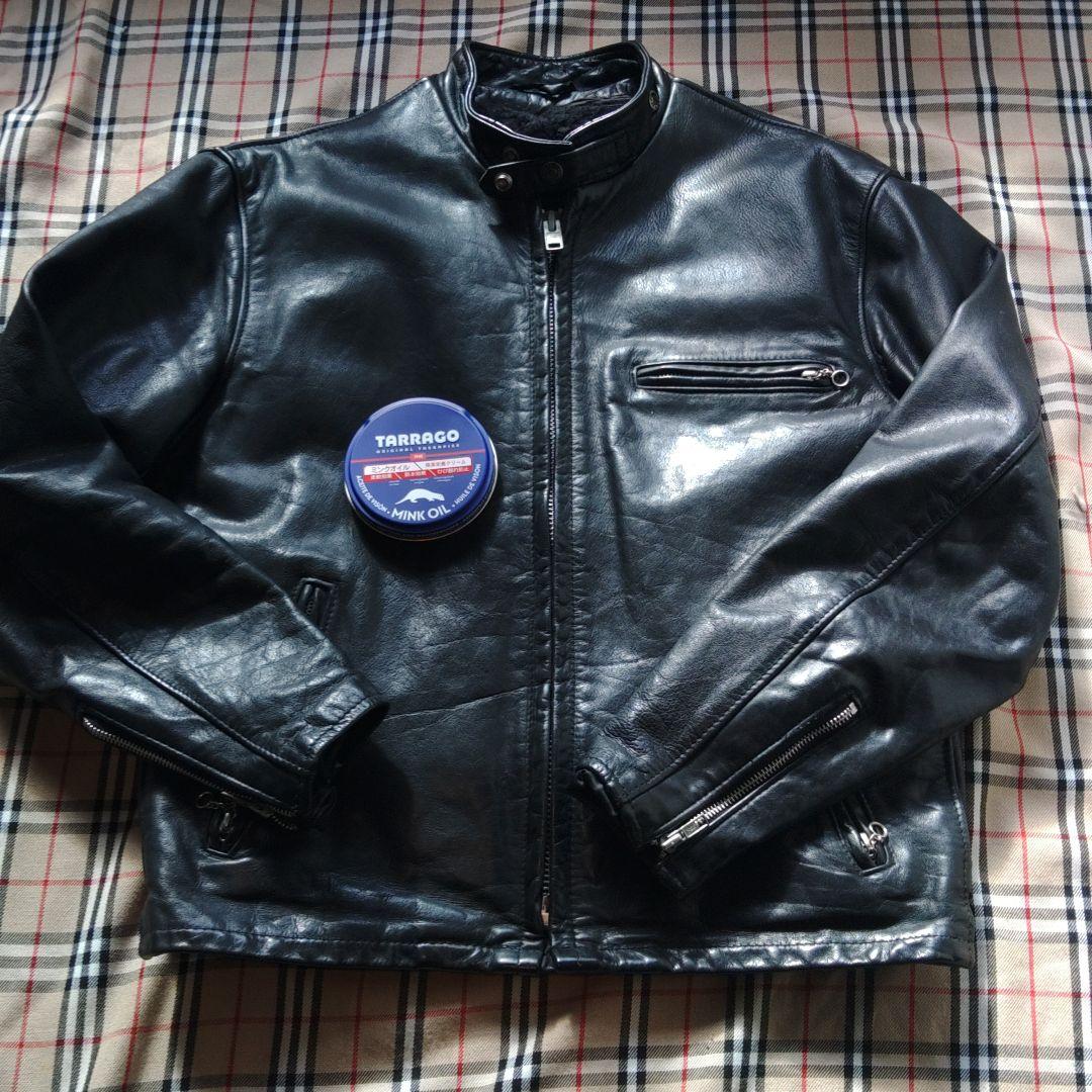 schott ブラックレザーシングルライダースジャケット 42 楽天市場】schott トラッカージャケット シングルライダース 42の通販