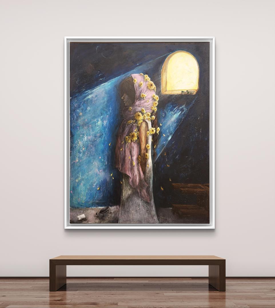 戦場に在る静寂の時 / モダン画 145×112㎝ キャンバス F80 原画限り