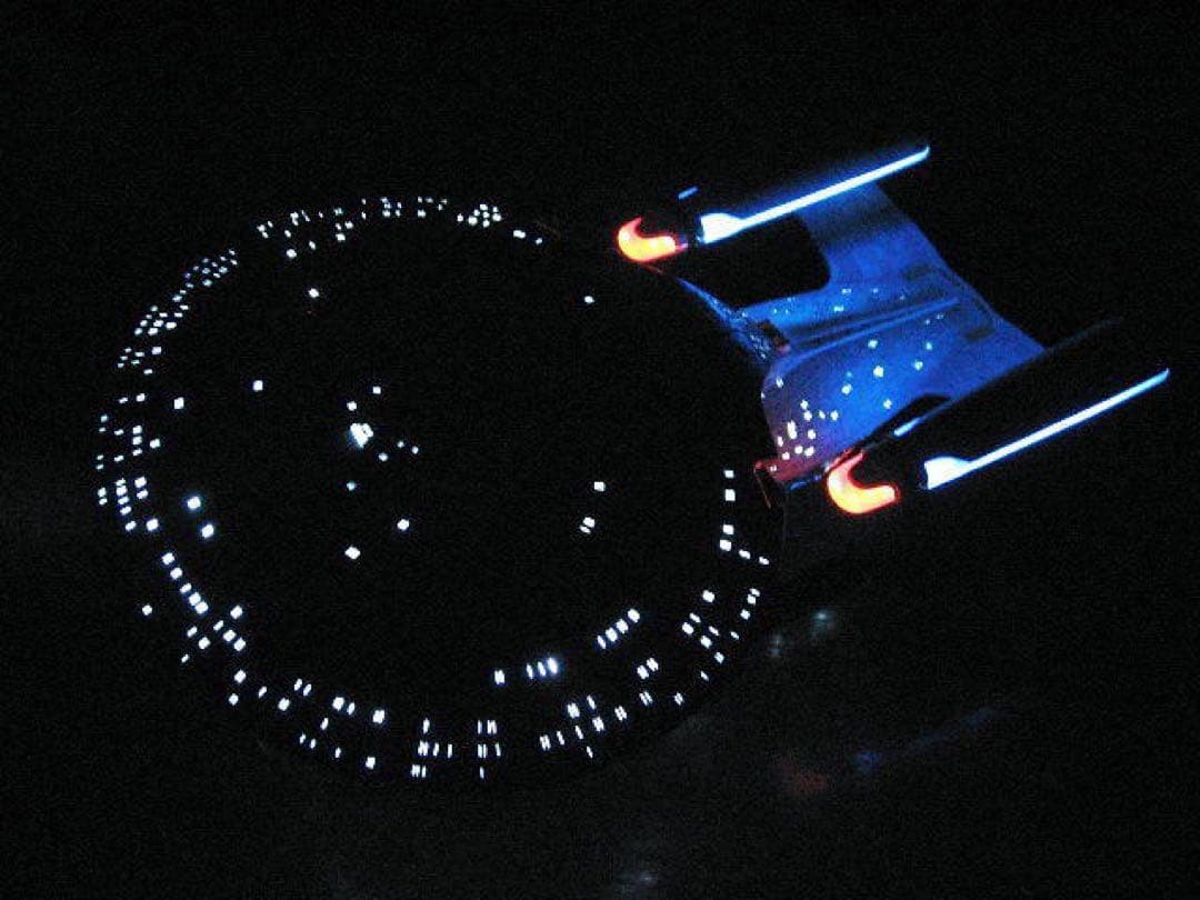 未使用 アオシマ 青島 スタートレック エンタープライズD プロップ