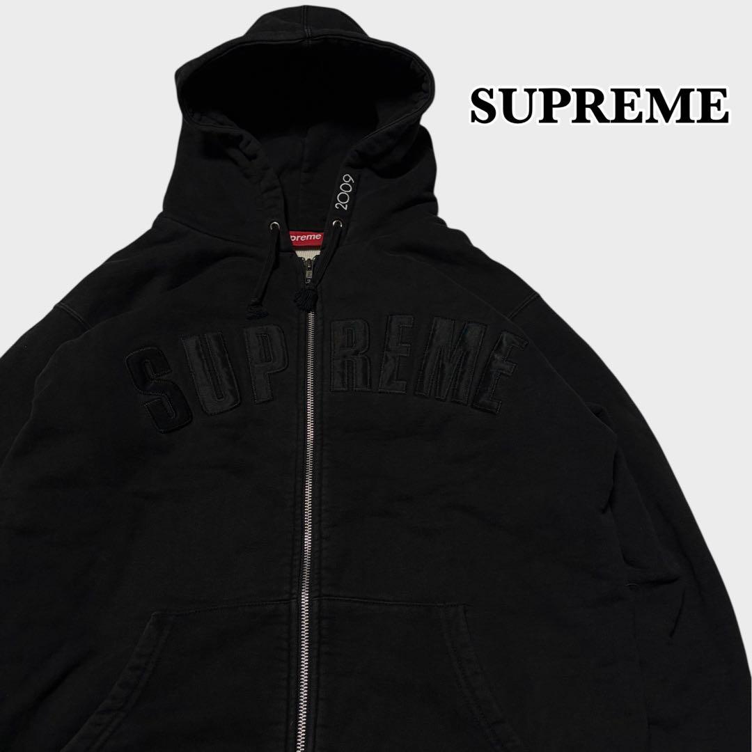 トップス 00's SUPREME Arc Logo Thermal Zip Up
