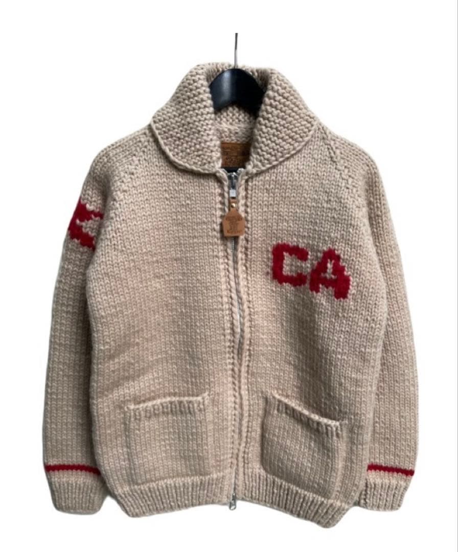 ぼさぼさ様KANATA/カナタカウチン カリフォルニア州旗モデルB beige