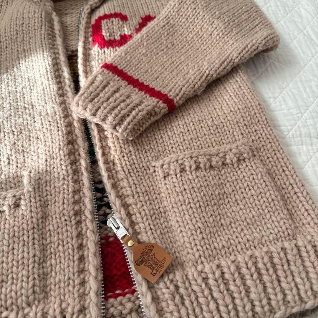 ぼさぼさ様KANATA/カナタカウチン カリフォルニア州旗モデルB beige