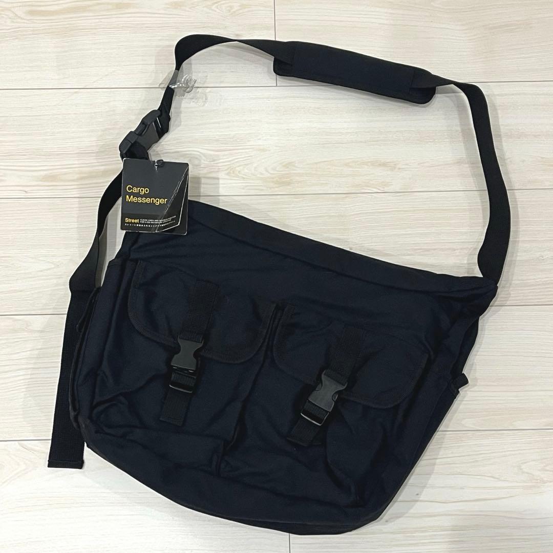 タグ付き OLD GAP Cargo Messenger バッグ 黒
