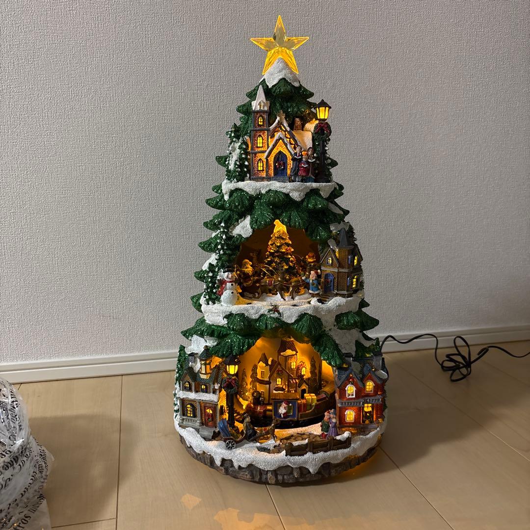 LED Animated Tree クリスマスツリー ジオラマ 音楽 ライト