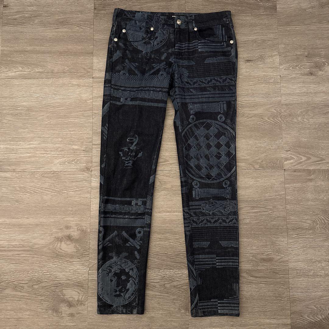 VERSACE グラフィックプリント スキニーデニム　25(Sサイズ)