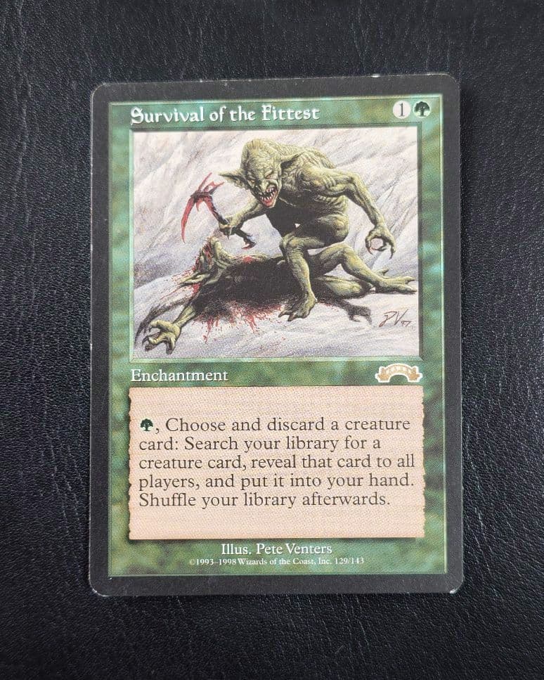 適者生存 エンチャント マジック・ザ・ギャザリング 英語 MTG Foil】《適者生存/Survival of the Fittest》(ジャッジ褒賞)[DCIマーク