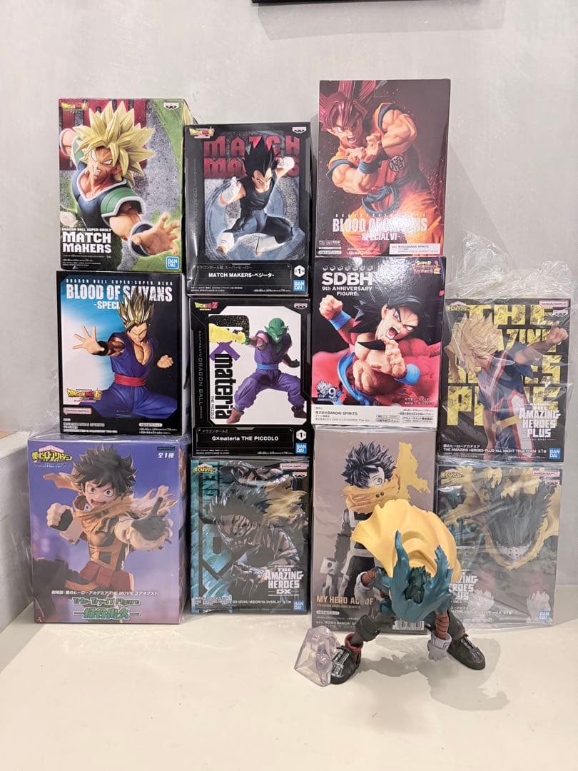ヒーローアカデミア、ドラゴンボール　フィギュアセット