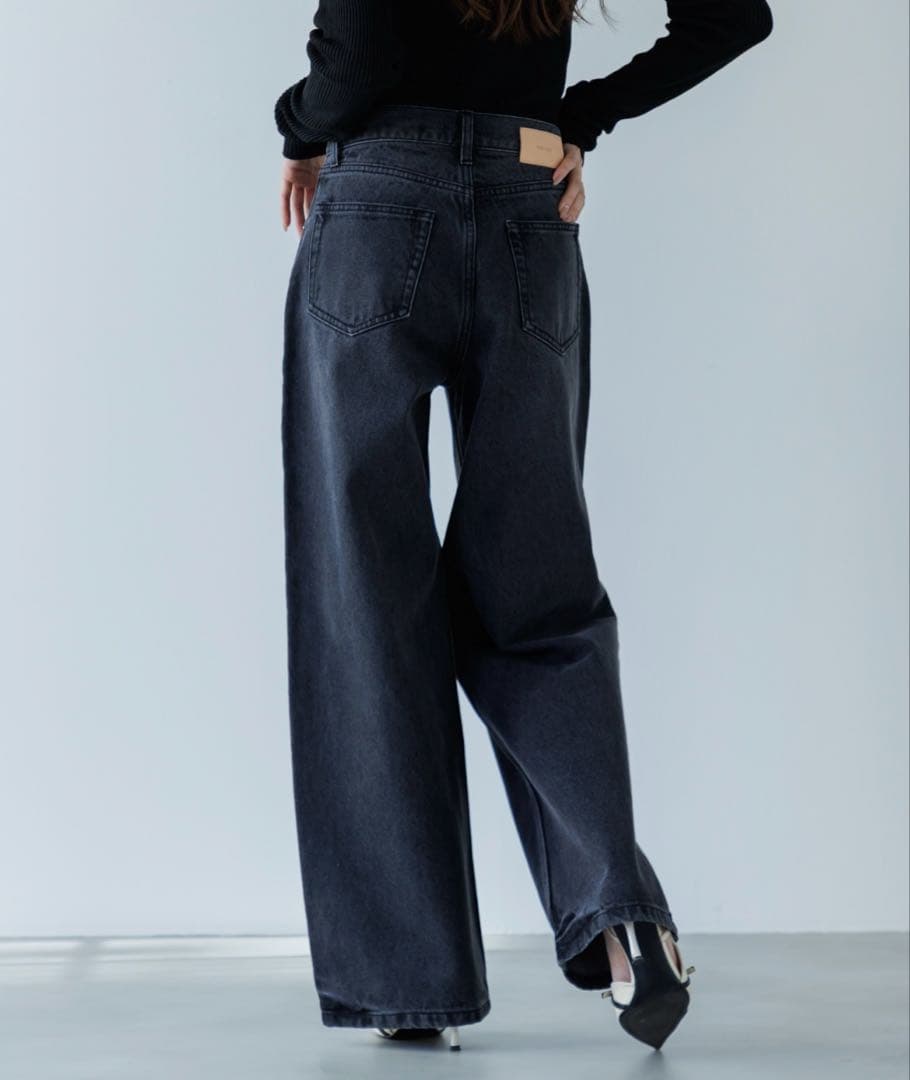 SENEE ルーズビンテージライクデニム セニー ブラック - メルカリ