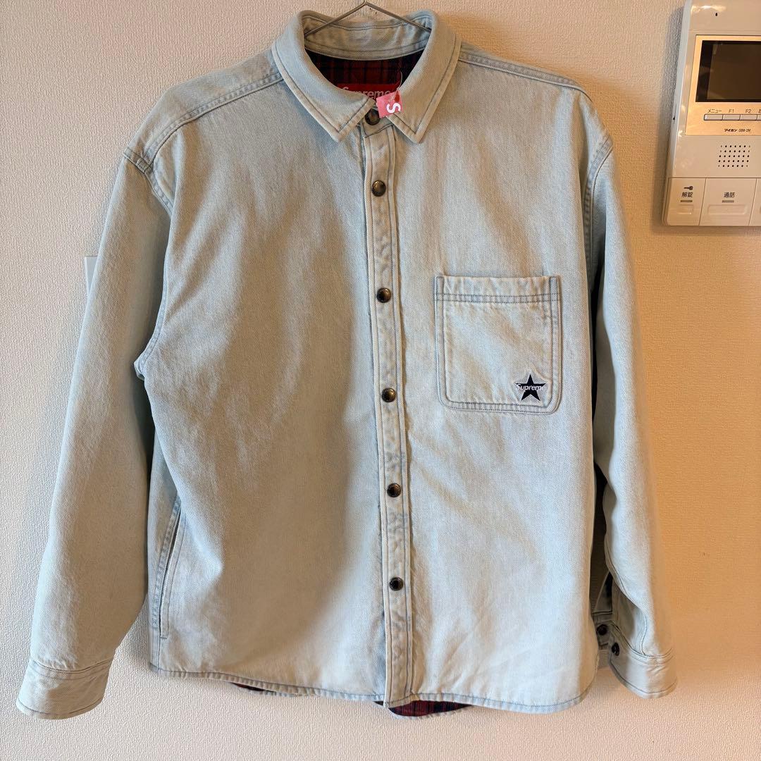 supreme Quilted Lined Denim Snap Shirt - メルカリ