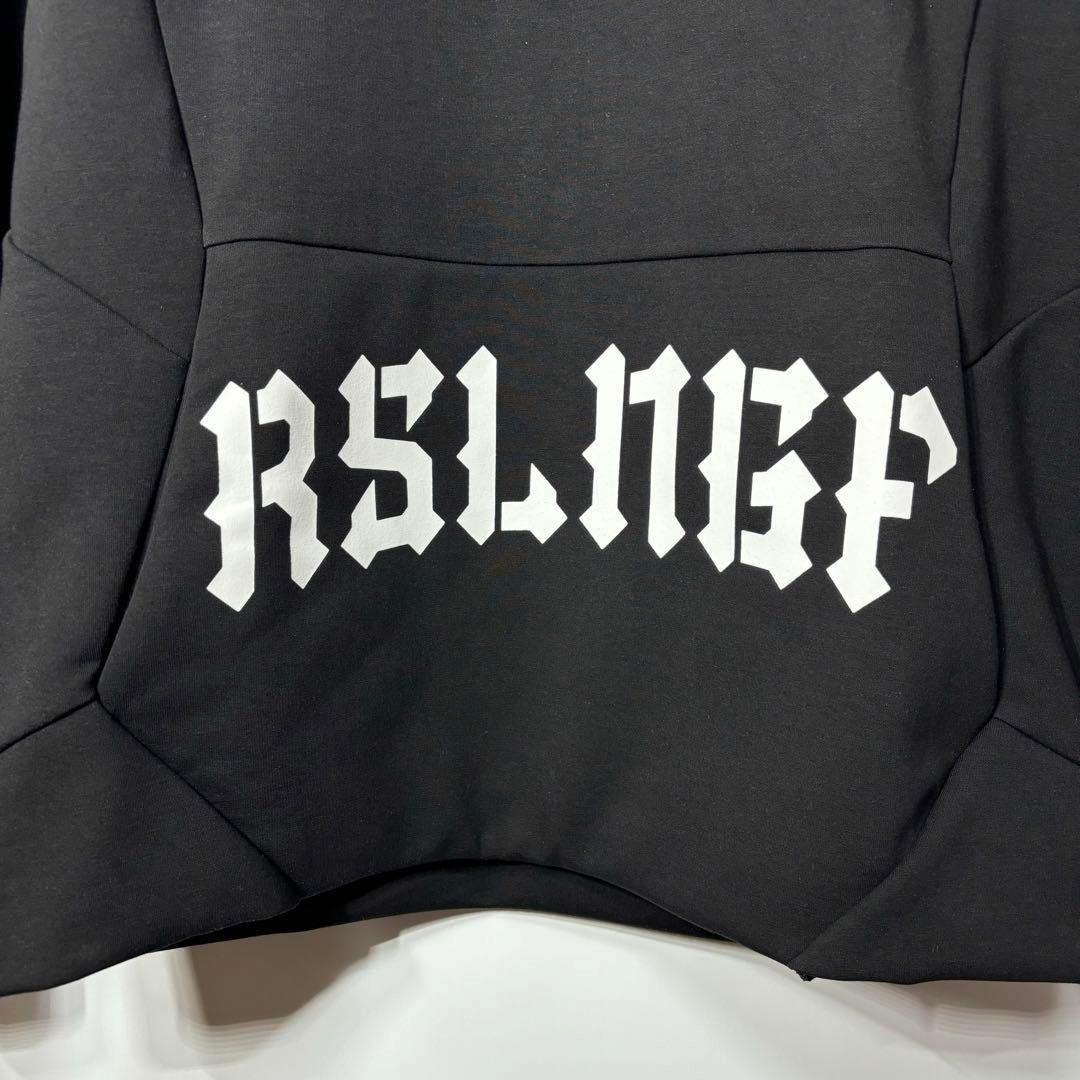 新品 ラッセルノ マスク フーディー マルチロゴ ブラック ゴルフ L