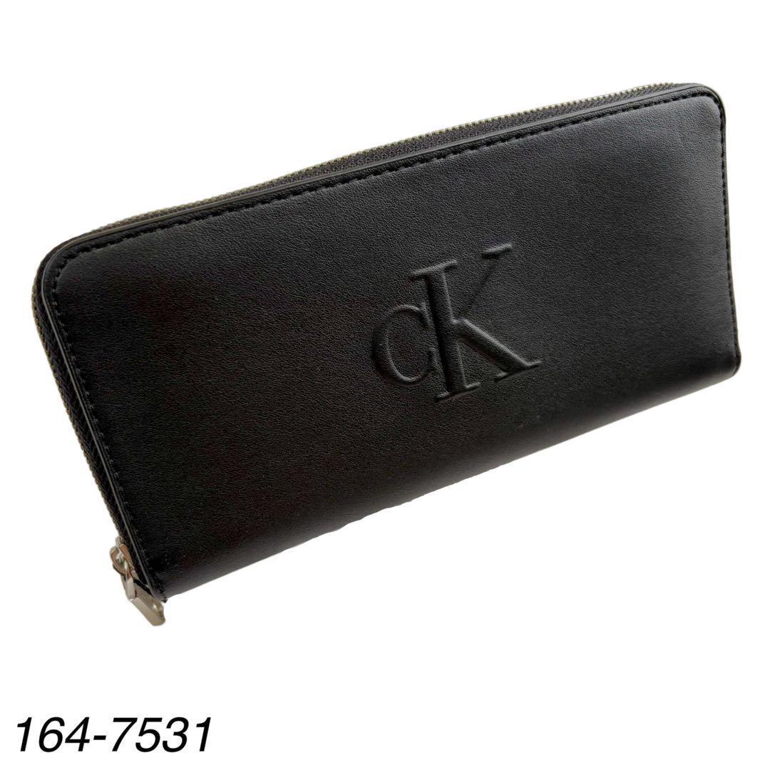 【新品】  ラウンドジップ 長財布 ブラック メンズ