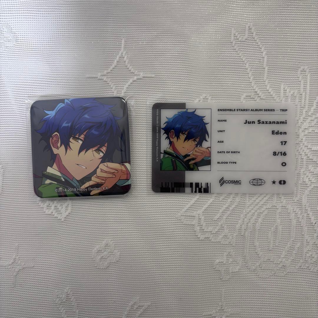 あんスタ Eden 漣ジュン アルバムTRIP 缶バッジ ID風カード - メルカリ