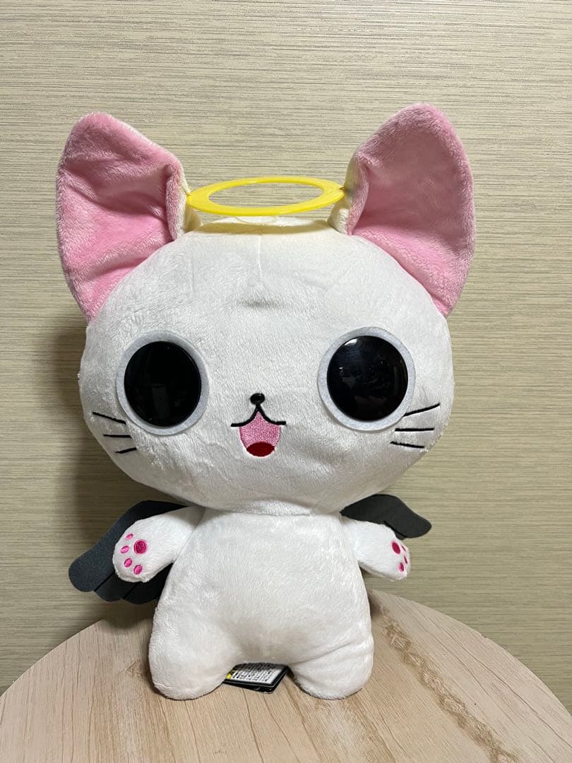 にゃんぱいあ にゃてんし ぬいぐるみ Amazon.co.jp: にゃんぱいあ にゃ天使 ゴム紐付き, 紐付き マスコット