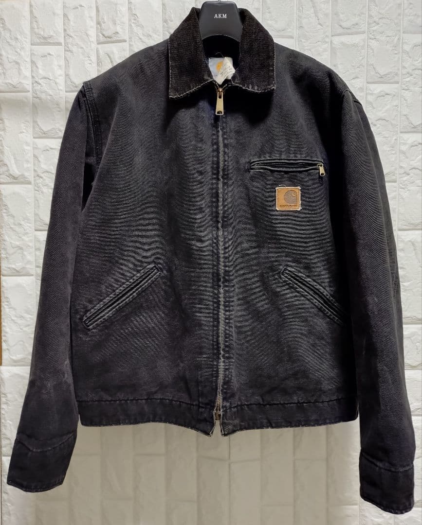 激レア80sUSA製カーハートデトロイトジャケット黒MジョニーデップJ430NX