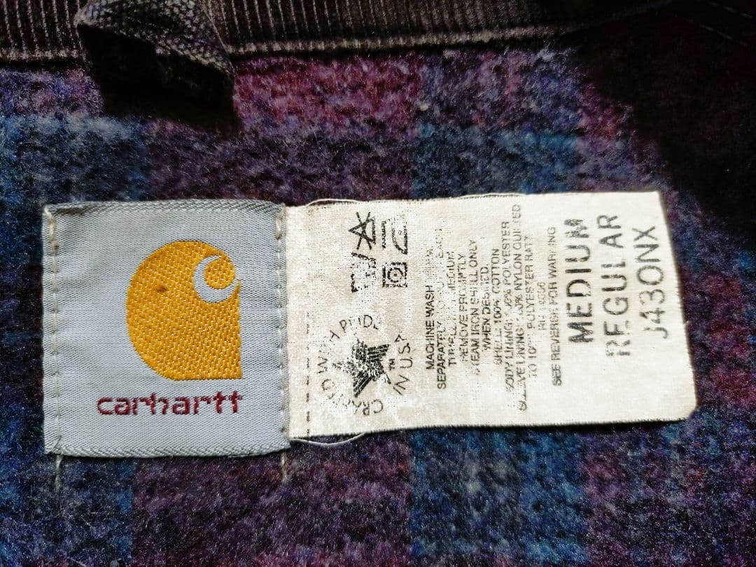 激レア80sUSA製カーハートデトロイトジャケット黒Mジョニーデップ