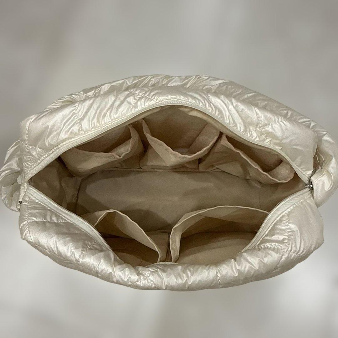 RICH RAISE リッチレイズ マザーズバッグ ホワイト - メルカリ