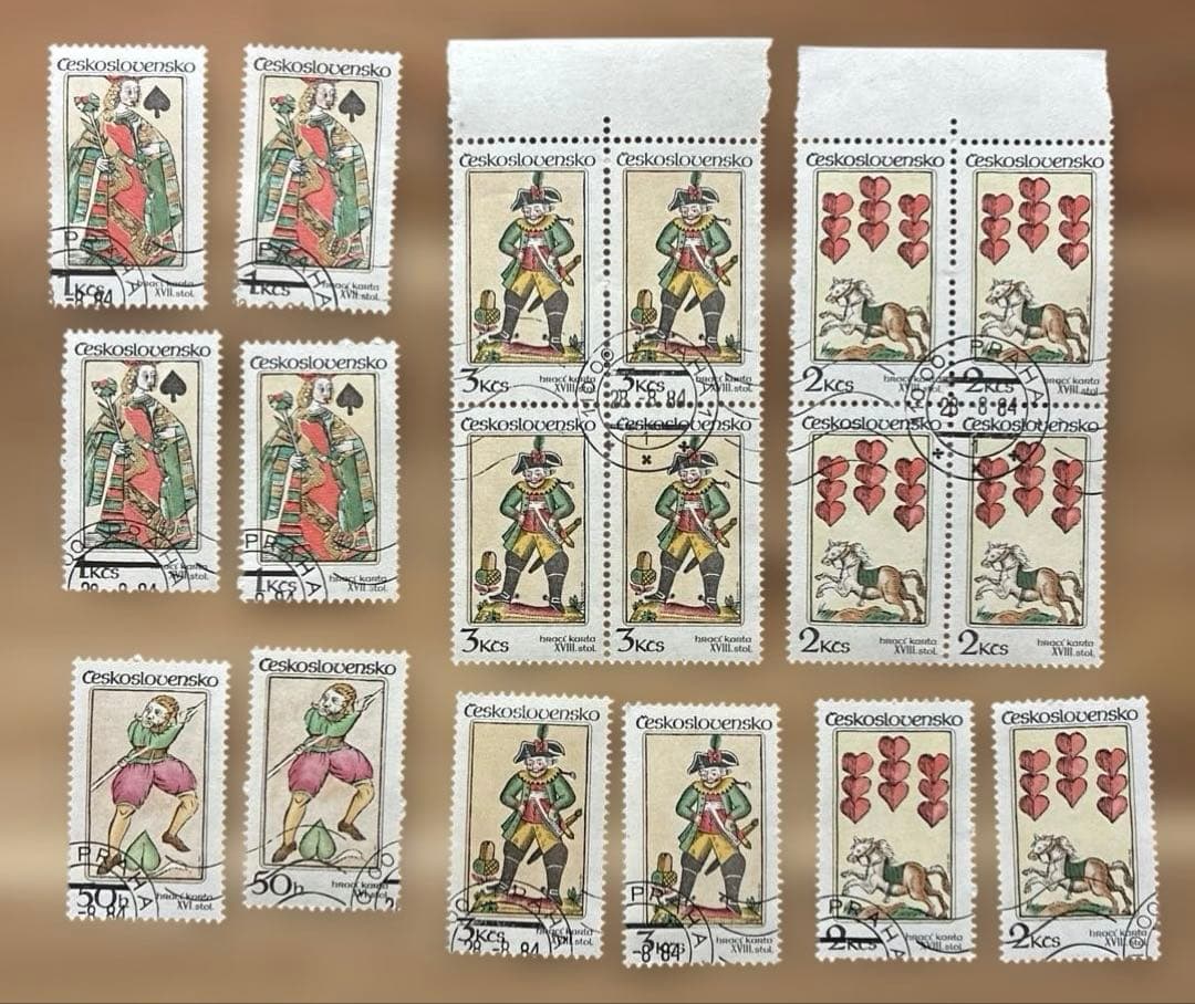 外国切手 チェコスロバキア・トランプ - メルカリ