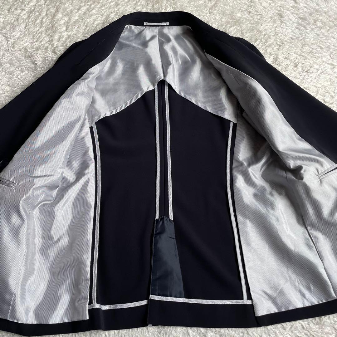 スーツセレクト ウォッシャブル ダブルブレスト ネイビー スーツ