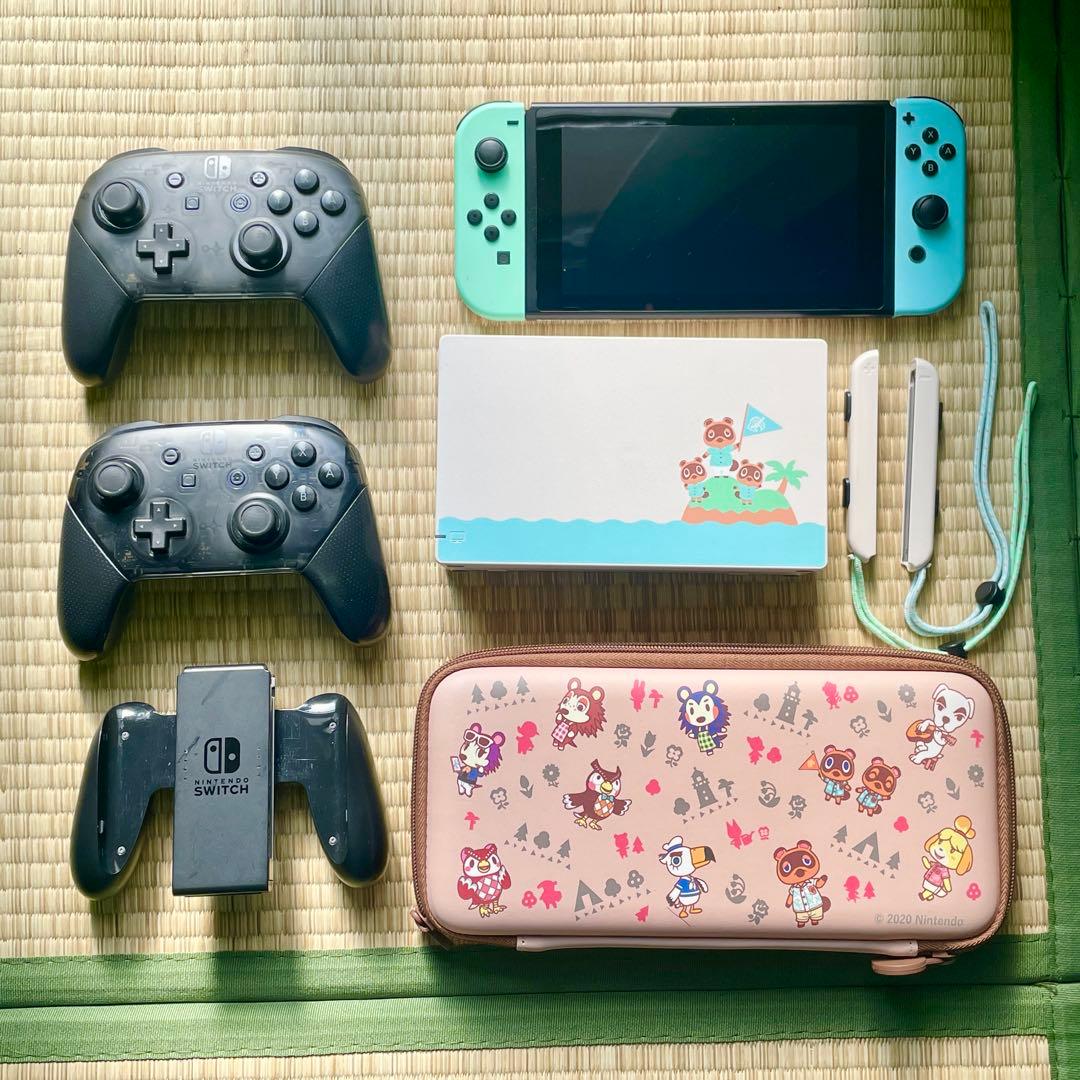 Switch あつまれどうぶつの森セット プロコン2台付き Nintendo SWITCH】 ニンテンドー スイッチ PDP PROコントローラー