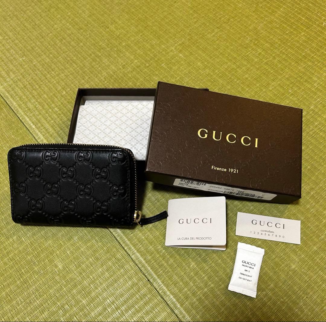【極美品】GUCCI ケース・カードケース alevelshop_790101-0op0n-1000