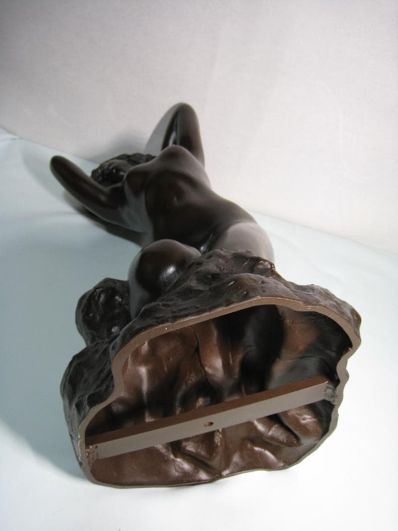 ブロンズ製置物 【水浴び】清河宗翠 高さ約61㎝ 官能美溢れる作品