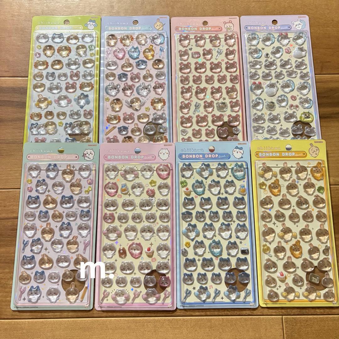 国内正規品　ボンボンドロップシール　ちいかわ　第1弾　2弾　8種　コンプリート