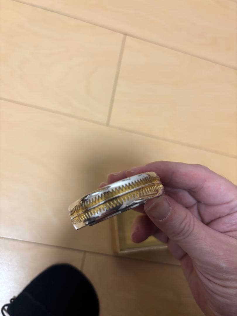 名作 サイズM アンダーカバー GIZ柄バングル ブレスレット シルバー925