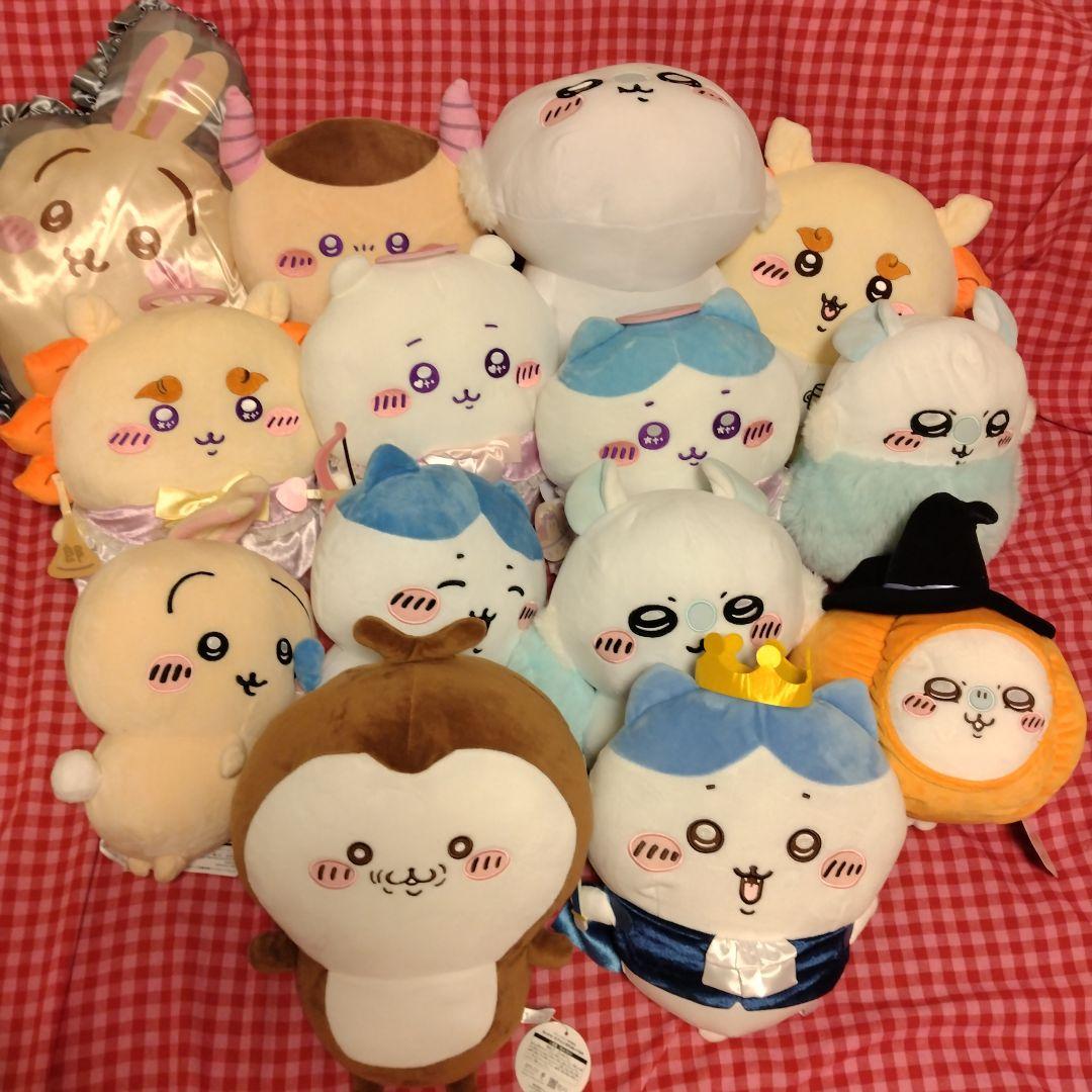 ちいかわ　BIG　ぬいぐるみ　おまとめセット　14体 ちいかわ ぬいぐるみBIG 4✨ 可愛いすぎる😍❤️ 久しぶりにガチャ機に