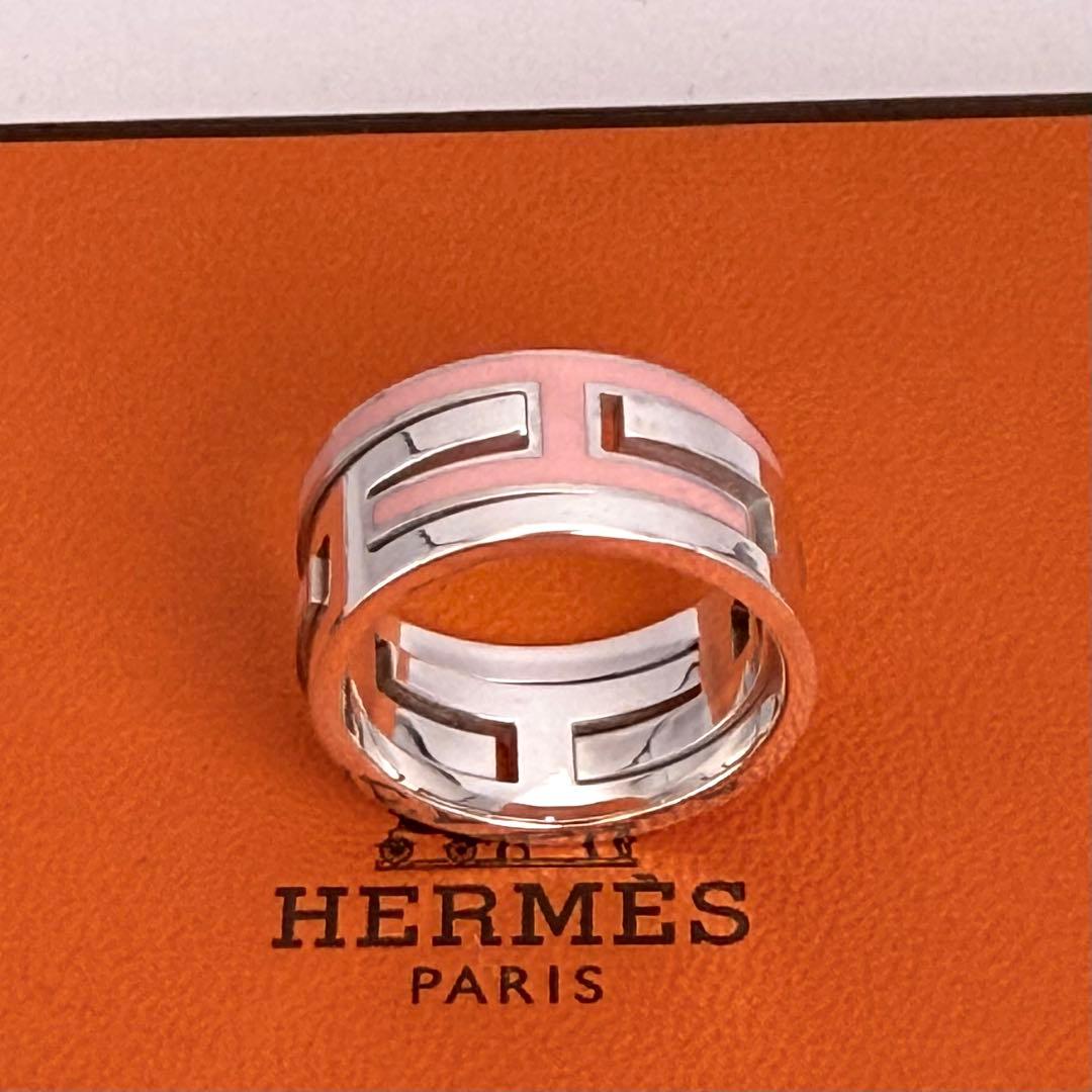 新品磨き】HERMES | エルメス ムーブアッシュ リング 15号 ピンク