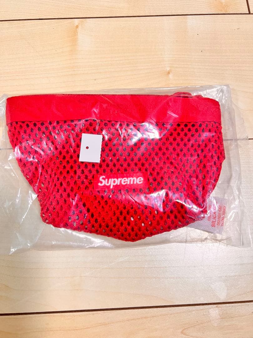 Supreme Mesh Mini Pouch レッド 新品