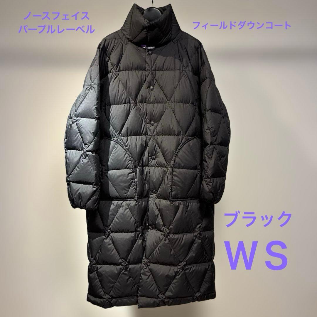 中古★ノースフェイス パープルレーベル フィールドダウンコート ブラック WS