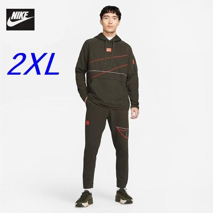 C2新品 2XL ナイキ 上下セット ビッグスウッシュ セットアップ