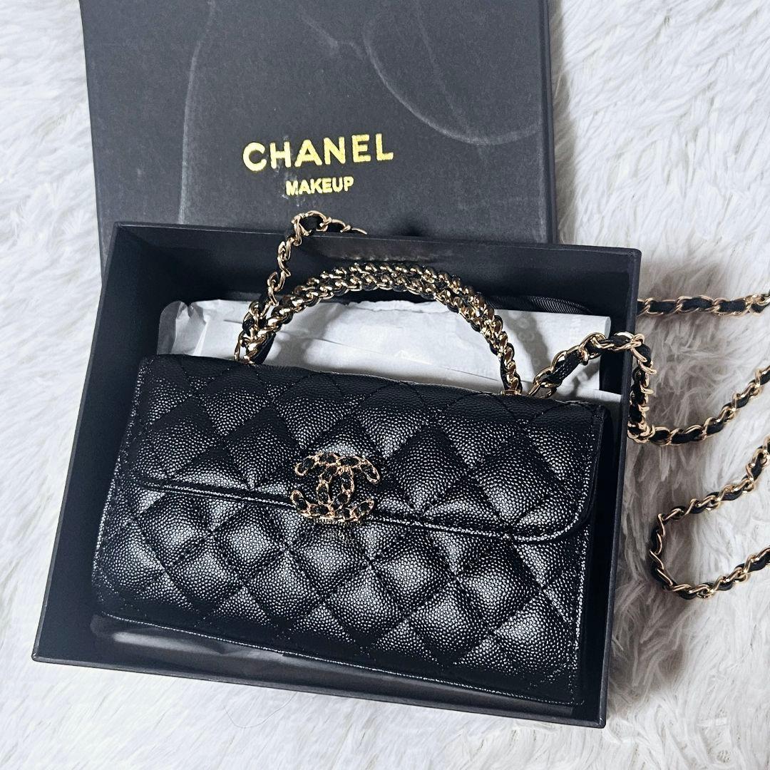 Chanel VIP限定 ノベルティ チェーンショルダーバッグ ブラック Chanel シャネル ノベルティ チェーンショルダーバッグ ブラック
