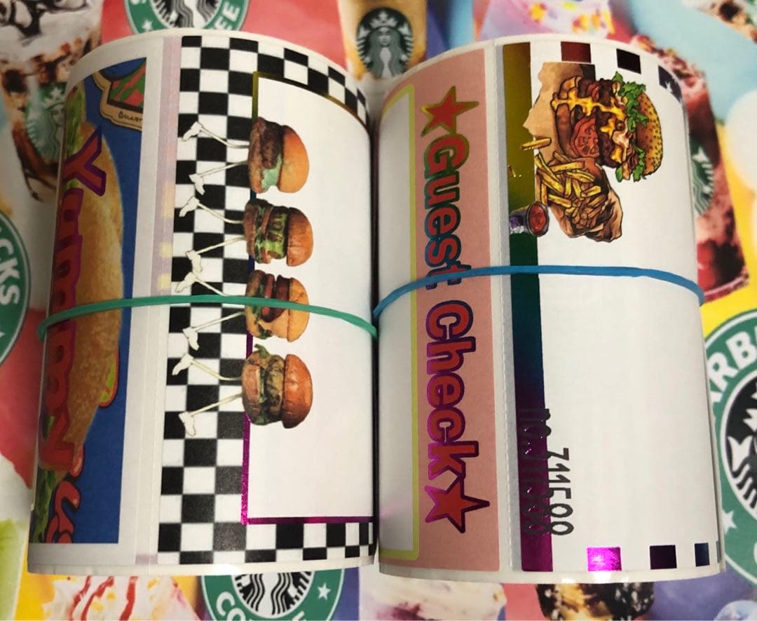 アメキャラ 中古ロールシール メモシール 2本セット - メルカリ